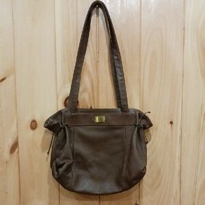Etienne Aigner Brown Leather Shoulder Bag